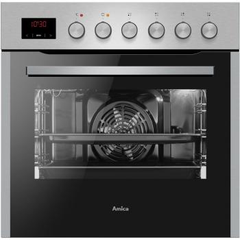 Amica EHEG 934 112 E EEK: A Einbauherd-Set mit Gaskochfeld, 60 cm breit, 65 L, Window Timer, Heißluft, CoolDoor3, SoftClose, Glaskeramik, edelstahl