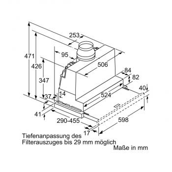 Siemens LI67RA561 EEK: A iQ500 Flachschirmhaube, 60 cm breit, Edelstahl