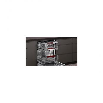 Neff S147ZCS35E N70 Teilintegrierter Geschirrspüler, 60 cm breit, 14 Maßgedecke, EasyClean, Zeolith-Trocknen, AquaStop, edelstahl