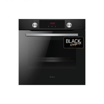 Amica EBPX 945 600 SM EEK: A+ Einbaubackofen, 60cm breit, 77 L, Pyrolyse, Eco-Funktion, 9 Backofenfunktionen, schwarz matt