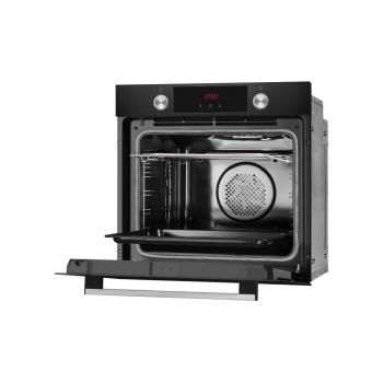 Amica EBPX 945 600 SM EEK: A+ Einbaubackofen, 60cm breit, 77 L, Pyrolyse, Eco-Funktion, 9 Backofenfunktionen, schwarz matt