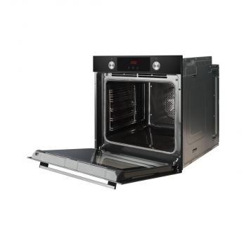 Amica EBPX 945 600 SM EEK: A+ Einbaubackofen, 60cm breit, 77 L, Pyrolyse, Eco-Funktion, 9 Backofenfunktionen, schwarz matt