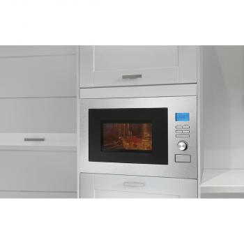 Bomann MWG 3001 H EB Einbau-Mikrowelle, 900/1300/2300 W, 25 L, Heißluft, Timer, edelstahl (630011)