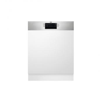 ARDEBO.de AEG FEE53680ZM Teilintegrierter Geschirrspüler, 60 cm breit, 13 Maßgedecke, AirDry, QuickLift, Satelliten-Sprüharm, edelstahl