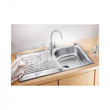 Blanco Tipo 45 S Edelstahlspüle mit Ablauffernbedienung, reversibel, Edelstahl Naturfinish (526335)