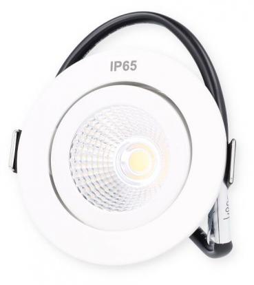 ARDEBO.de Brumberg LED-Einbaustrahler IP65, 6W, 650lm, 3000K, weiß (12353073)