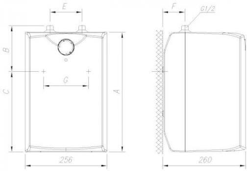 Gorenje GT 5 U N/D A Warmwasserspeicher (druckfest), 6,6 l, 2 kW, Frostschutz, weiß