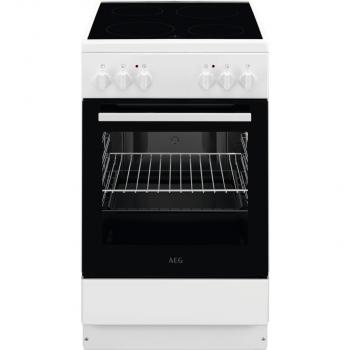 ARDEBO.de AEG CCB50080BW EEK: A Standherd mit Glaskeramikkochfeld, 50 cm breit, 60 L, Leichtreinigungstür, Geschirrwagen, weiß (943005257)