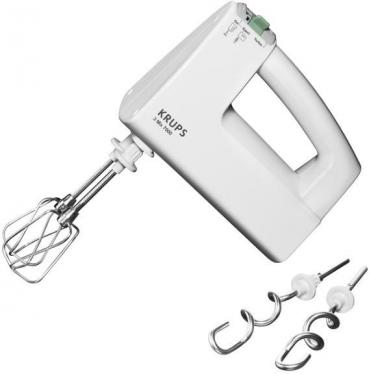 ARDEBO.de Krups 3 Mix 7000 F 608-14 Handmixer, 500 W, stufenlose Geschwindigkeitsregulierung, Auswurf-Taste, weiß