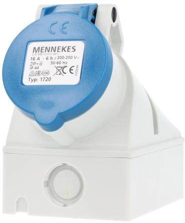 Mennekes (1720) Wandsteckdose mit TwinCONTACT