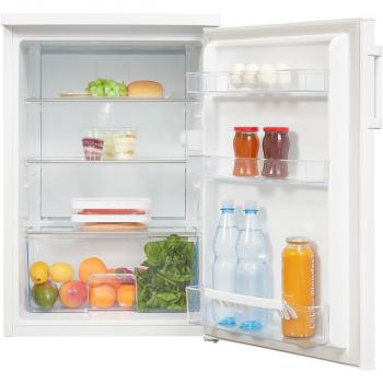 Exquisit KS16-V-H-010E Standkühlschrank, 56 cm breit, 133 L, Thermostat-Beleuchtung, weiß