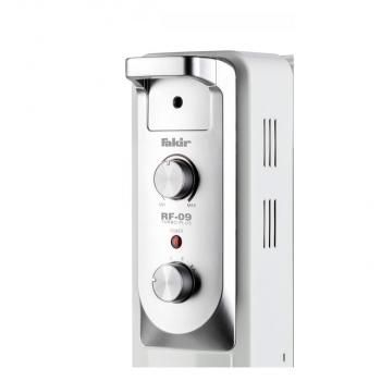 Fakir RF-09 Turbo Plus Ölradiator, 2400W, 4 Heizstufen, perlgrau (8634007)