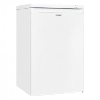 Exquisit GS80-040E Stand Gefrierschrank, 55c m breit, 91 L, transparente Schubladen, weiß