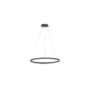 ARDEBO.de Paul Neuhaus LED Pendelleuchte, rund, anthrazit, Ø 80cm, dimmbar, modern, warmweiß, 52W, 6600lm (2383-13)