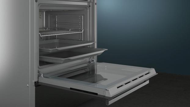 Siemens HK9S5A240 iQ500 EEK: A Elektro-Standherd, Glaskeramik, 60 cm breit, Schnellaufheizung, cookControl10, 3D-Heißluft, Edelstahl