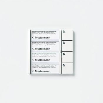 ARDEBO.de Siedle TM 611-04 W Tasten-Modul, weiß (200022044-00)