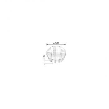 Blanco Geschirrkorb, Rondo, Ø 362 mm, Edelstahl (220574)