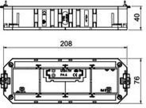 Bettermann UT4 45 4 Universalträger (7408727), 208 mm