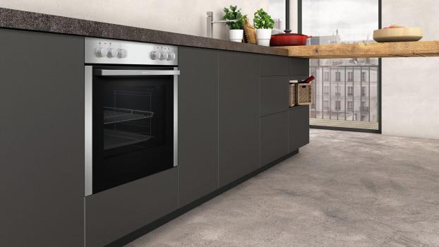 Neff XE1 EEK: A Einbauherd-Set mit Glaskeramikkochfeld (E1DCA0AN0 + M13R42N2), 60cm breit, 71L, CircoTherm, Edelstahl