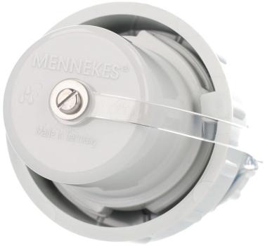 MENNEKES 10828 Schuko-Stecker, 16A, 230V, grau/blau