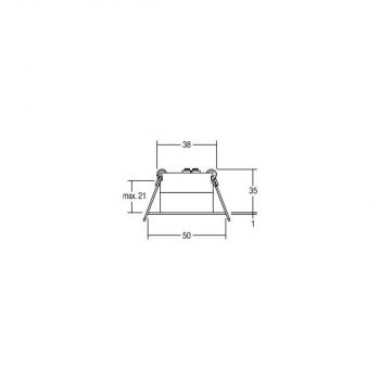 Brumberg LED-Lichtpunkt IP44, 3,3W, 160lm, 3000K, chrom (12079023)