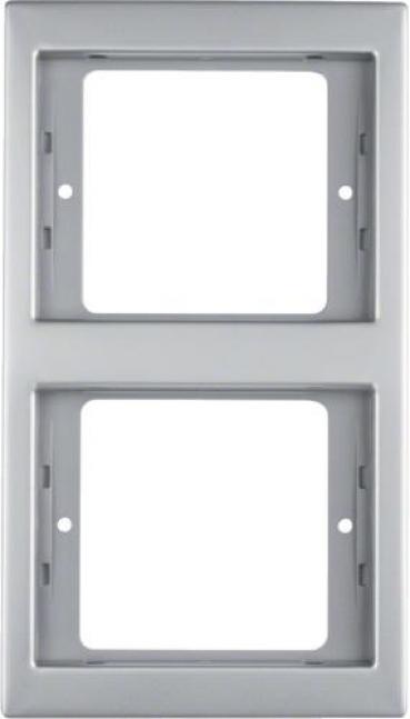 ARDEBO.de Berker 13237004 Rahmen, 2fach, senkrecht, K.5, Edelstahl, Metall mattiert