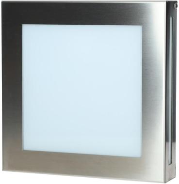 CMD Wandleuchte mit Bewegungsmelder 116/LED/BM, 12W, 1200lm, 3000K, edelstahl (116/LED/BM)
