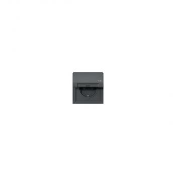 ARDEBO.de Gira 445467 SCHUKO-Steckdose 16 A 250 V~ mit Klappdeckel TX_44, Anthrazit