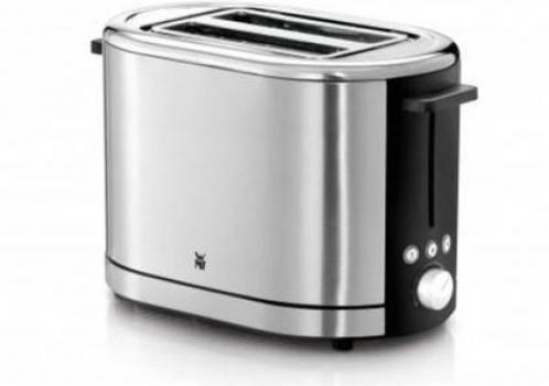 ARDEBO.de WMF Lono Toaster, 900W, 2-Scheiben, Brötchenaufsatz, schwarz/edelstahl