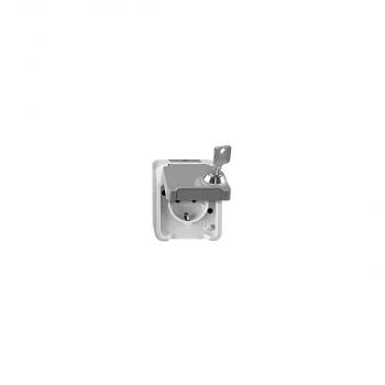 ARDEBO.de Merten SCHUKO-Steckdose, Aquastar, 16 A, AC 250 V, abschließbar mit verschiedenen Schließungen, Schraubklemme, lichtgrau (MEG2422-8029)