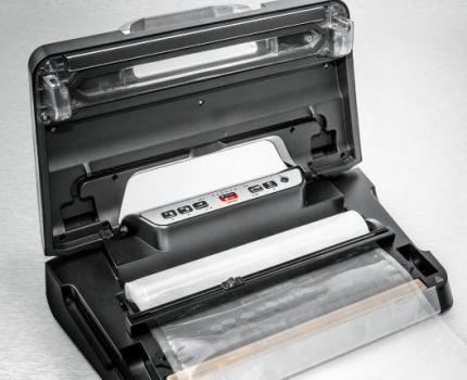 Rommelsbacher VAC485 Vakuumiergerät, 140 W, Einhand-Bedienung, schwarz
