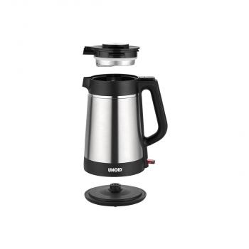 Unold 18715 Thermo Blitzkocher, 1850W, 1,5l, Trockengehschutz, Abschaltautomatik, Edelstahl/schwarz