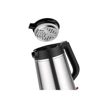 Unold 18715 Thermo Blitzkocher, 1850W, 1,5l, Trockengehschutz, Abschaltautomatik, Edelstahl/schwarz