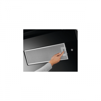 AEG DVE5671HG EEK: A Kopffreihaube, 60 cm breit, Abluft-/Umluftbetrieb, Touchbedienung, Hob2Hood, schwarz/Edelstahl