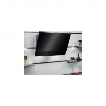 AEG DVE5671HG EEK: A Kopffreihaube, 60 cm breit, Abluft-/Umluftbetrieb, Touchbedienung, Hob2Hood, schwarz/Edelstahl