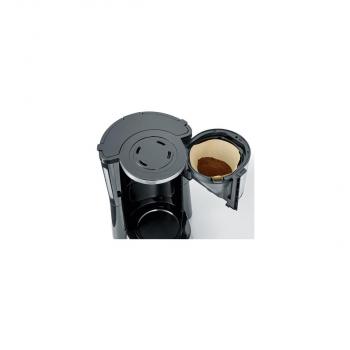 Severin KA 4825 TypeSwitch Kaffeemaschine, 1000W, 10 Tassen, Warmhalteplatte, Edelstahl gebürstet/schwarz