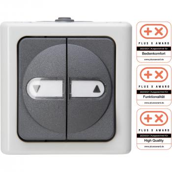 ARDEBO.de Kopp Jalousietaster, Blue Electric, Grau (560956012)