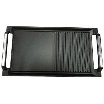 ARDEBO.de Wolkenstein GP 1W Grillpfanne, 3-lagiger Guss, mit Teflon Beschichtung