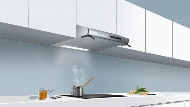 Siemens LU62LFA51 iQ100 EEK: D Unterbauhaube, 60 cm breit, Ab-/Umluft, Edelstahl