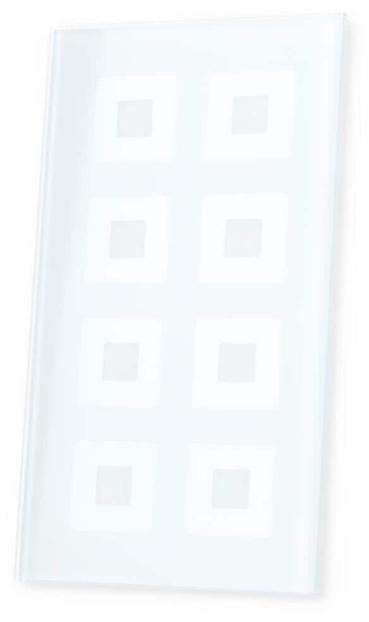 MDT BE-GT08W.01 Glastaster Plus 8-fach, umlaufendes Orientierungslicht, weiß