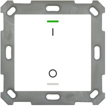 ARDEBO.de MDT BE-TAL55T1.B1 Taster Light 55 1-fach, Ausführung I/O Symbol, mit Temperatursensor, reinweiß glänzend