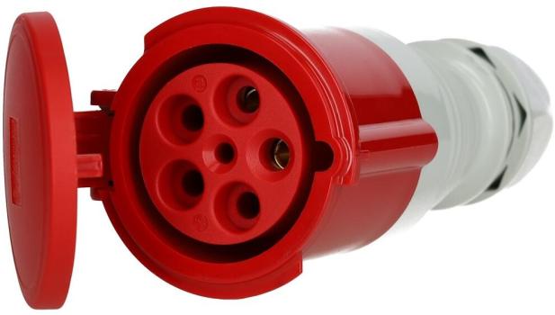 Walther Werke (362) Kupplung 63A 5P 6H mit aussenliegender Kabelverschraubung