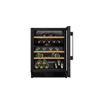 ARDEBO.de Neff KU9213HG0 N70 Einbau Weintemperierschrank, 60 cm breit, 44 Standartflaschen, unterbaufähig, mit Bambusböden, 1 Regal auf Teleskopschienen, 2 individuelle Temperaturzonen, schwarz