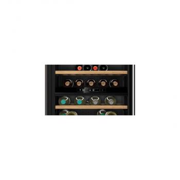 Neff KU9213HG0 N70 Einbau Weintemperierschrank, 60 cm breit, 44 Standartflaschen, unterbaufähig, mit Bambusböden, 1 Regal auf Teleskopschienen, 2 individuelle Temperaturzonen, schwarz