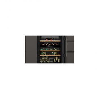 Neff KU9213HG0 N70 Einbau Weintemperierschrank, 60 cm breit, 44 Standartflaschen, unterbaufähig, mit Bambusböden, 1 Regal auf Teleskopschienen, 2 individuelle Temperaturzonen, schwarz