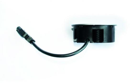 Bachmann 931.001 Steckdoseneinheit Twist, 1x Schuko, 2x Keystone, chrom matt