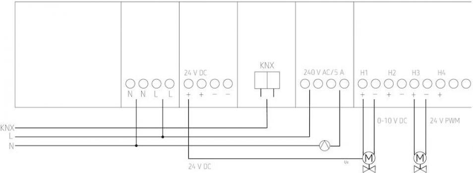 Theben HMT 12 S KNX Heizungsaktor 12-fach, für 12 Stellantriebe, Heizkreisverteiler 4900374