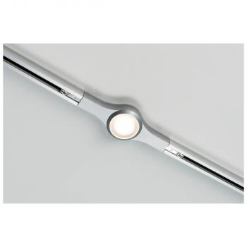 Paulmann URail LED-Linienverbinder, 5,8W, 2700K, chrom matt (954.77)