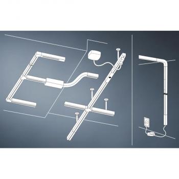 Paulmann URail LED-Linienverbinder, 5,8W, 2700K, chrom matt (954.77)