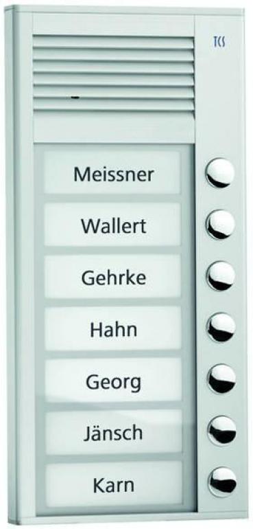ARDEBO.de TCS PAK07-EN Audio-Außenstation, 1-reihig, 7 Tasten